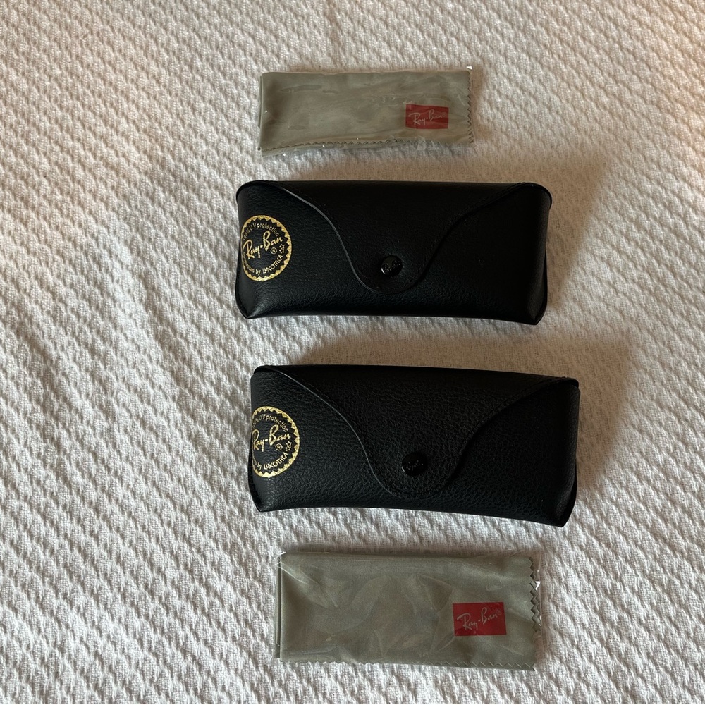 Ray-Ban Black Sunglass Cases never been used